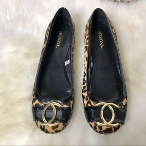 Leopard print flats